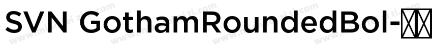 SVN GothamRoundedBol字体转换